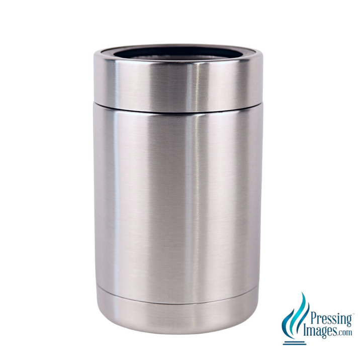 12oz Stainless Steel Can/Bottle Cooler with Stainless Steel Ring - 220099