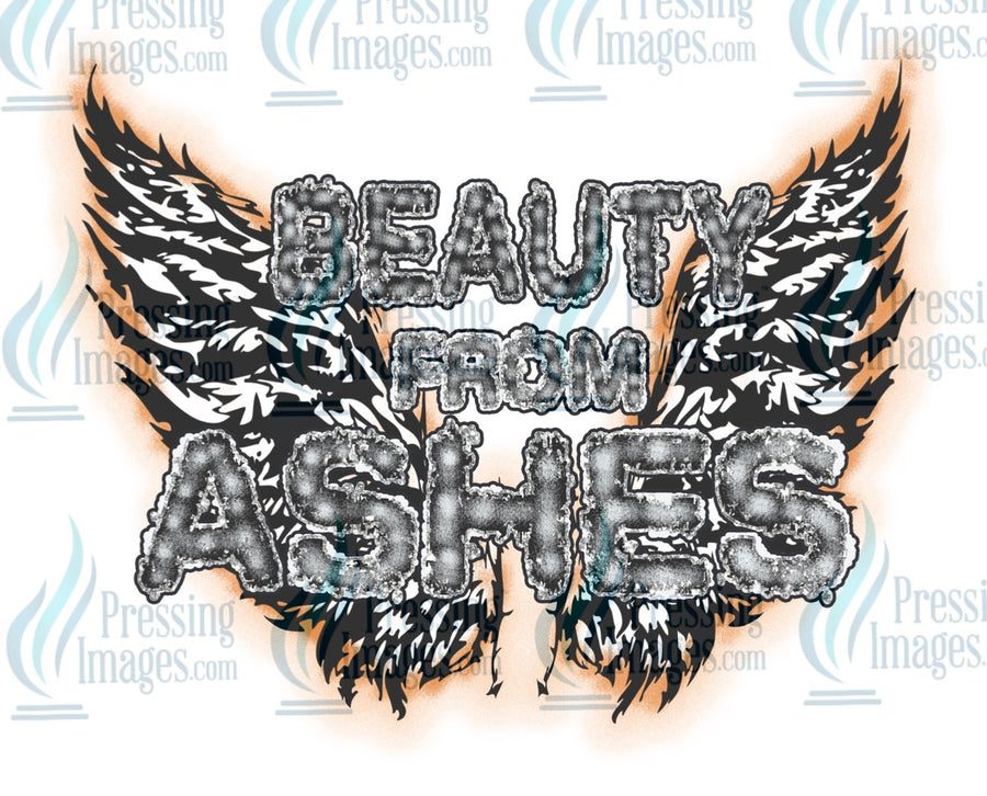 Decal:  Beauty from ashes