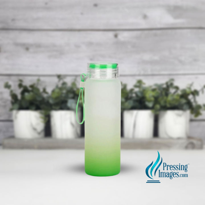 Sublimation | Frosted Glass Water Bottle 17oz