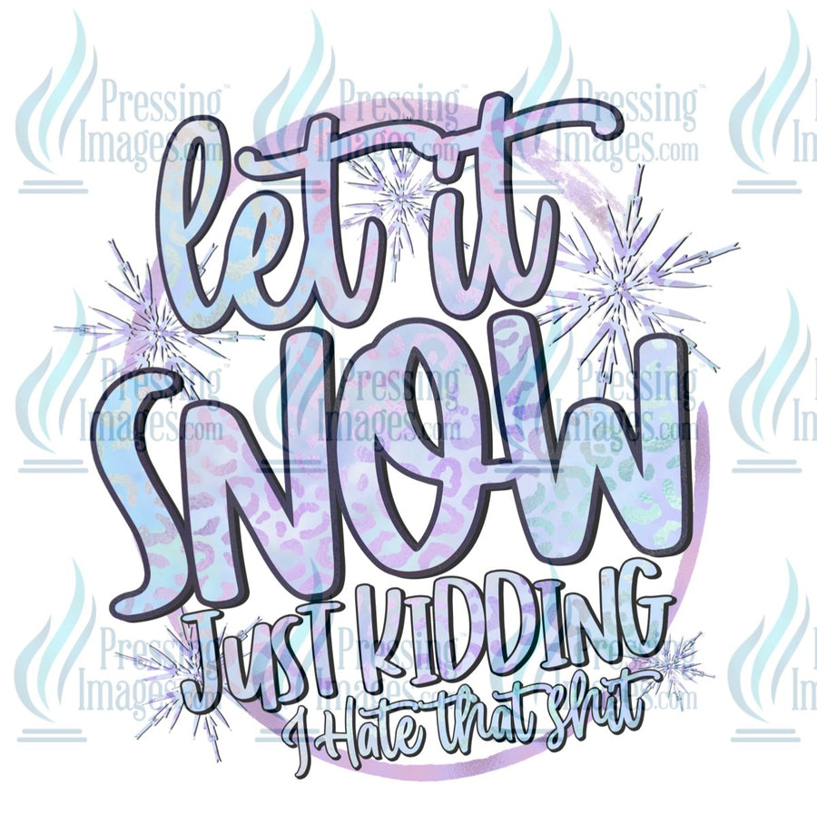 Decal: Let it snow