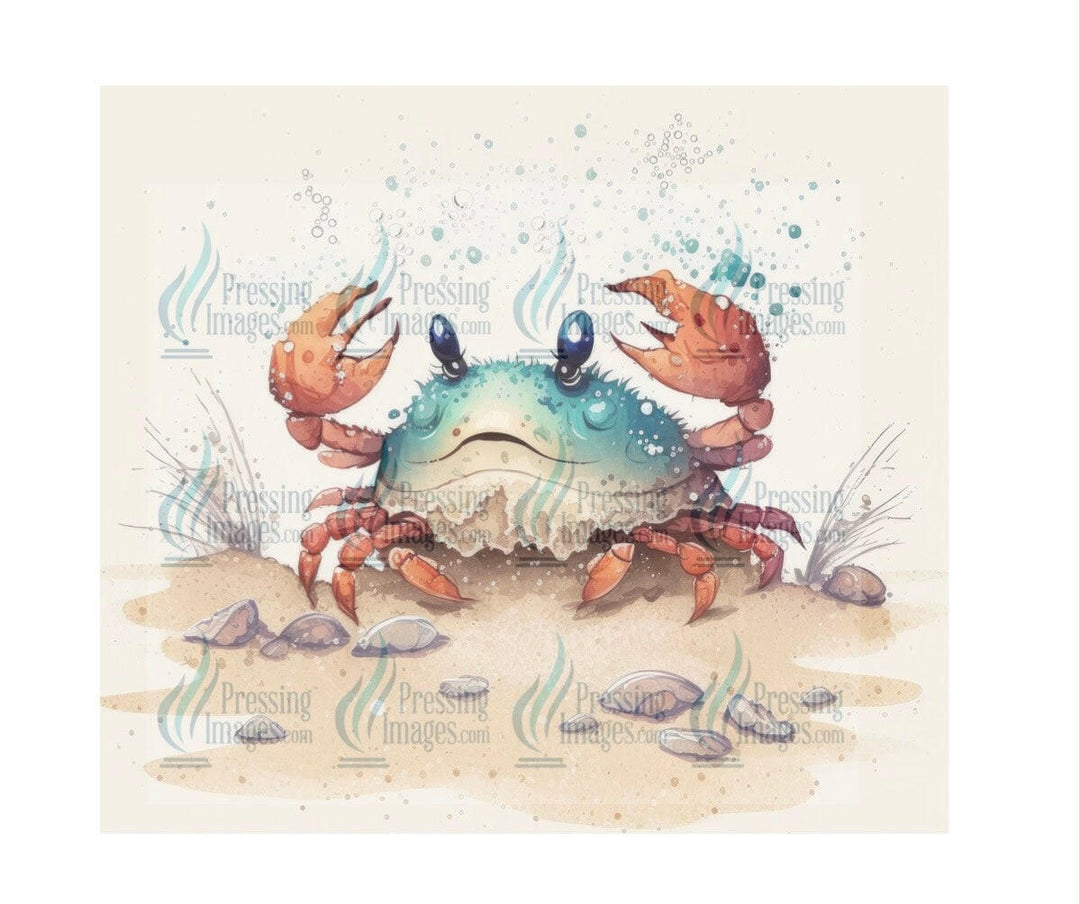 4448 water color crab.