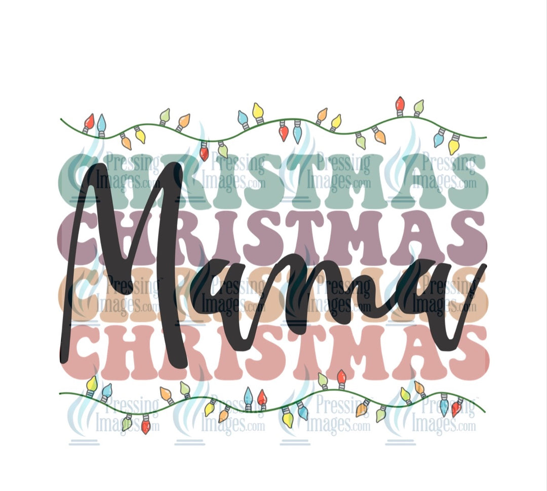 Decal: 4028 Christmas Mama