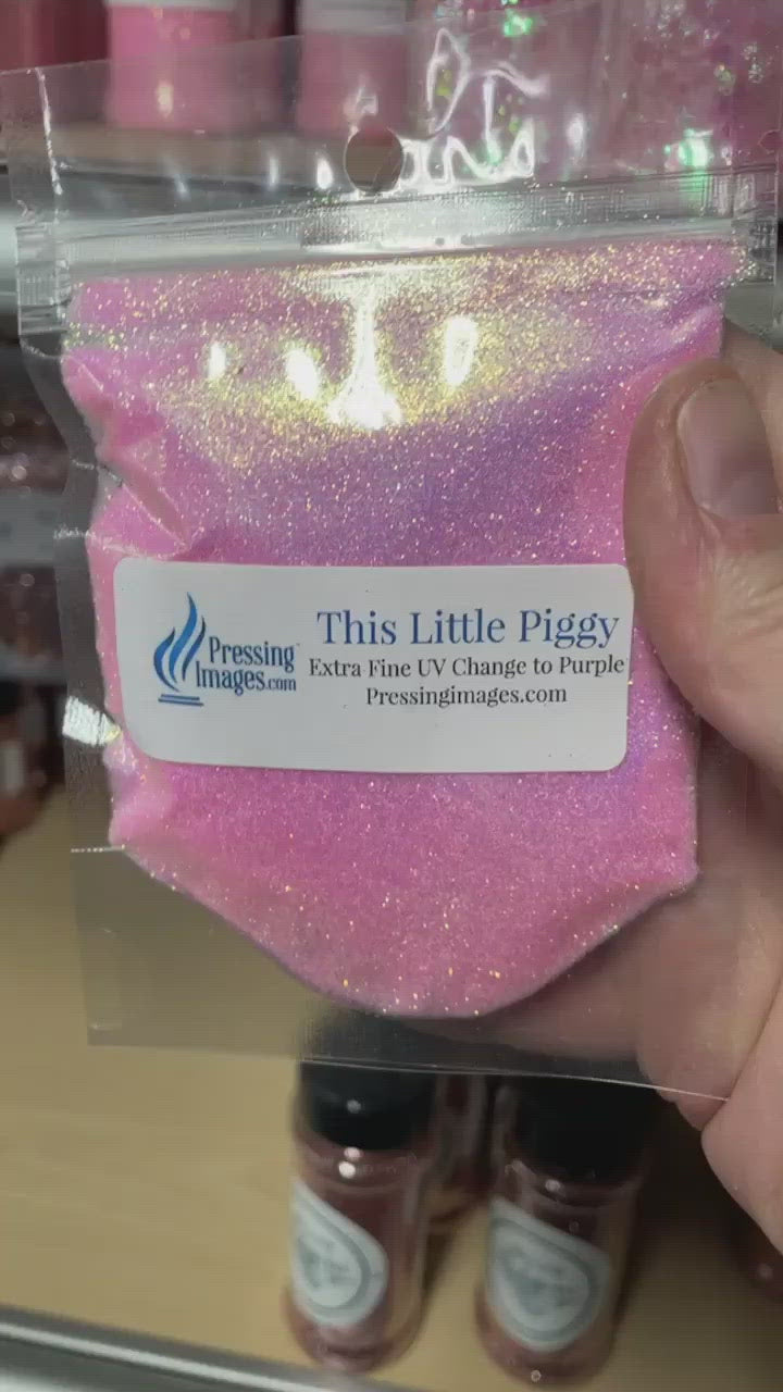 This Little Piggy- UV Changing Glitters pack