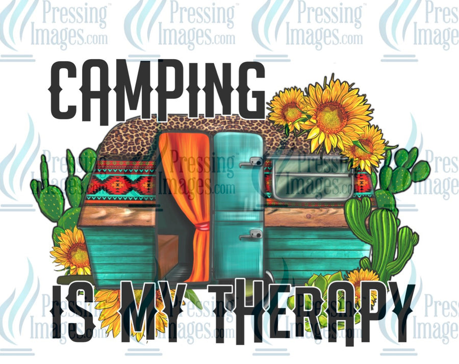 Decal: Camping is my therapy