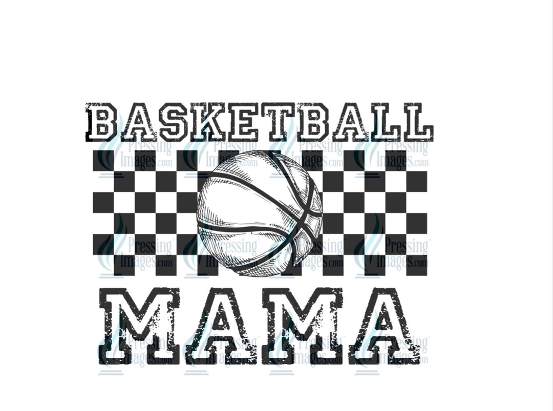 Decal: 4069 Basketball mama black white