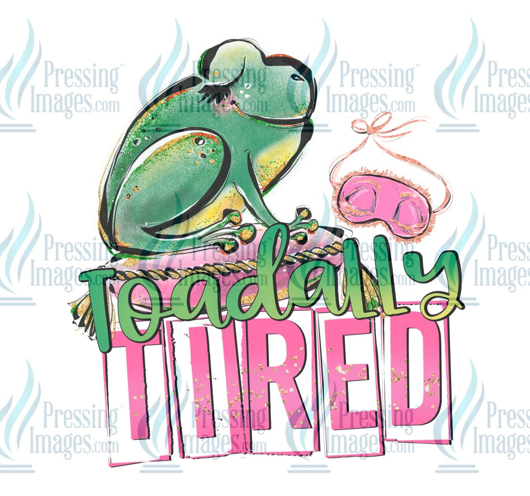 Decal: Toadally tired