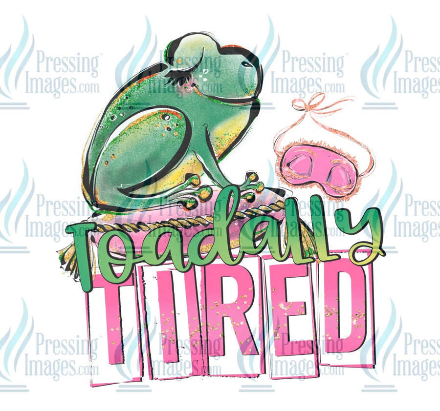 Decal: Toadally tired