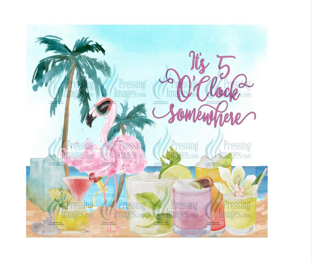 4451 5 o’clock somewhere flamingo.