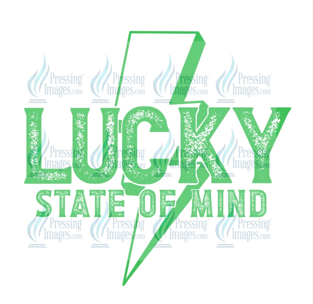 Decal 4012 lucky state of mind green