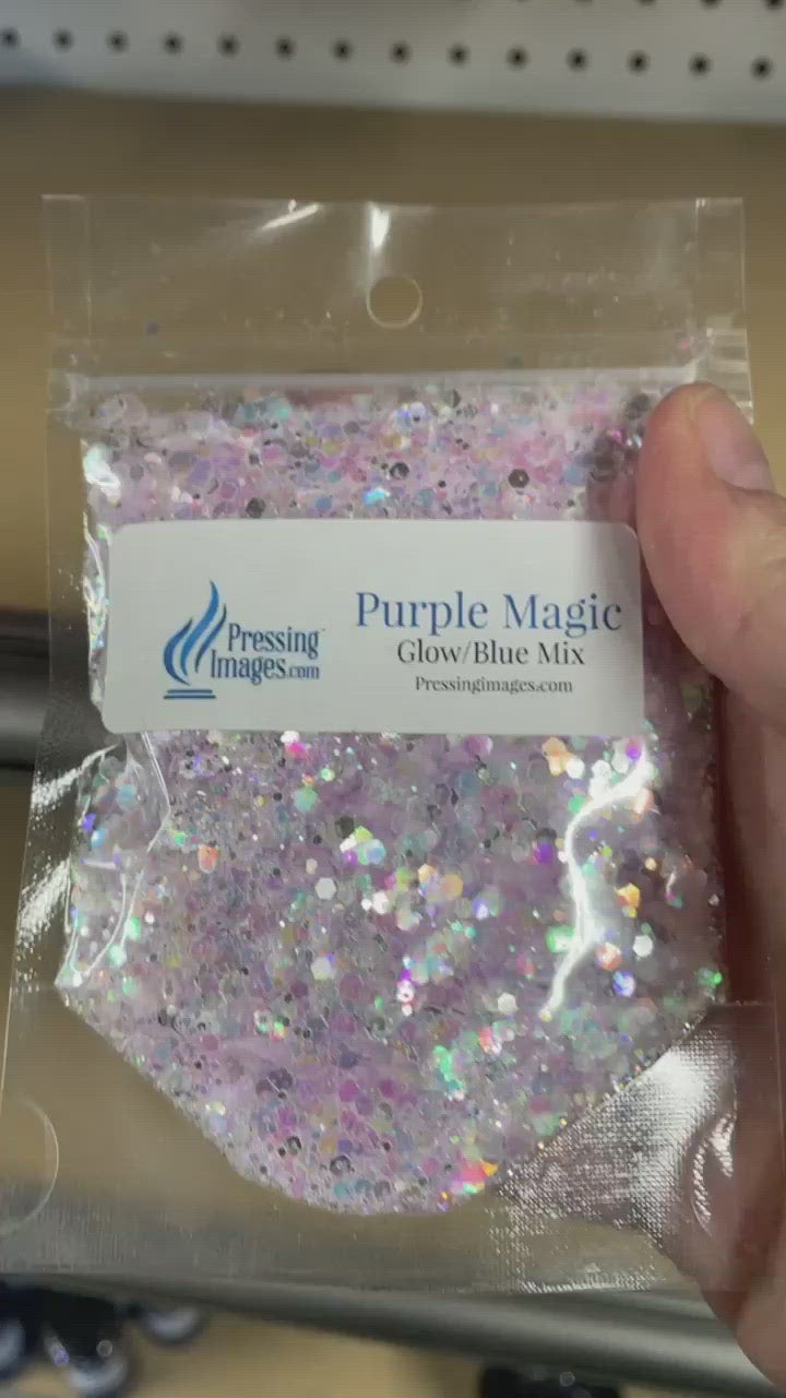 Purple Magic Glitters Glow in the dark (Glows Blue) 