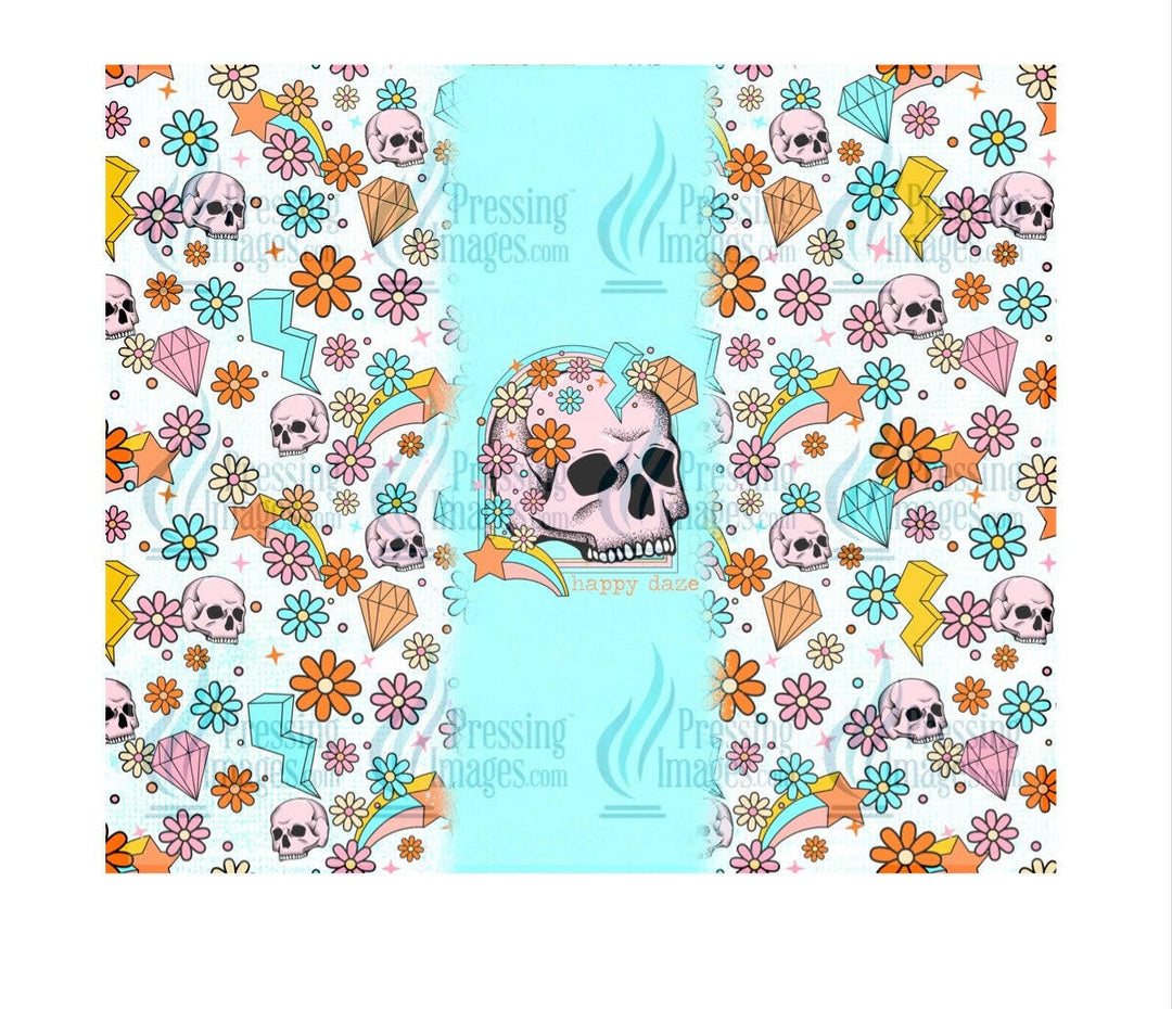 4278 Skull happy daze.