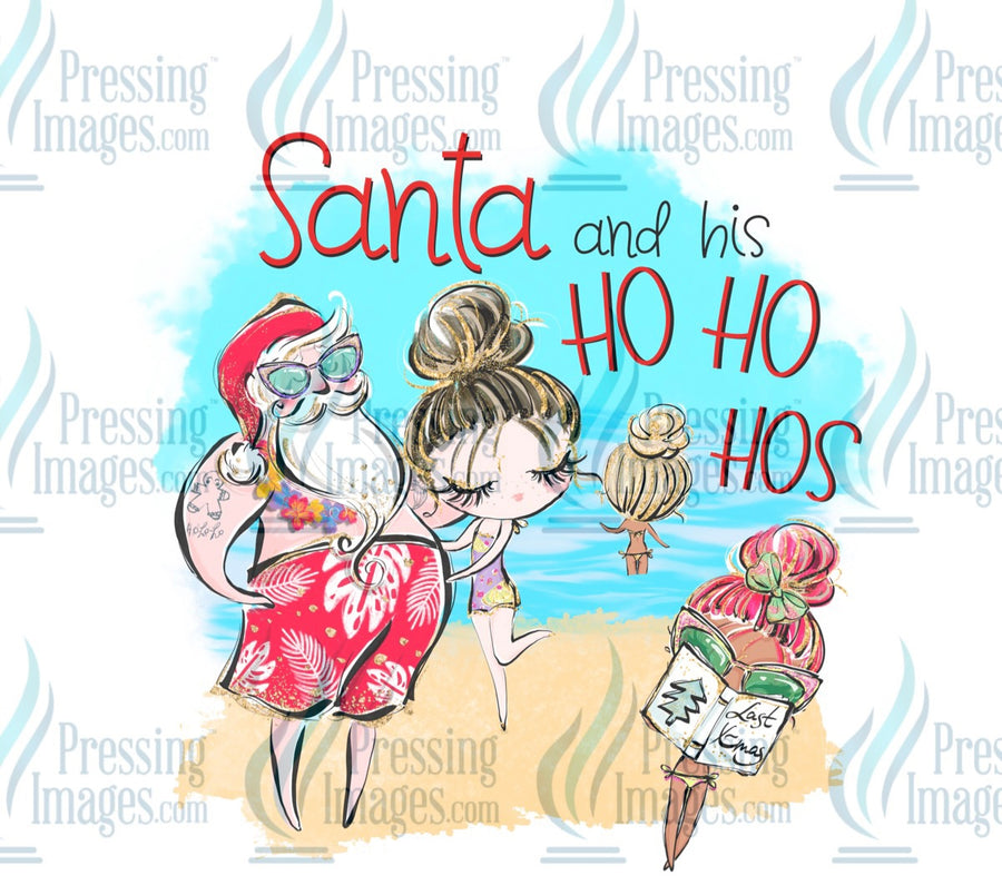 Decal: Santa and his Ho Ho Hos