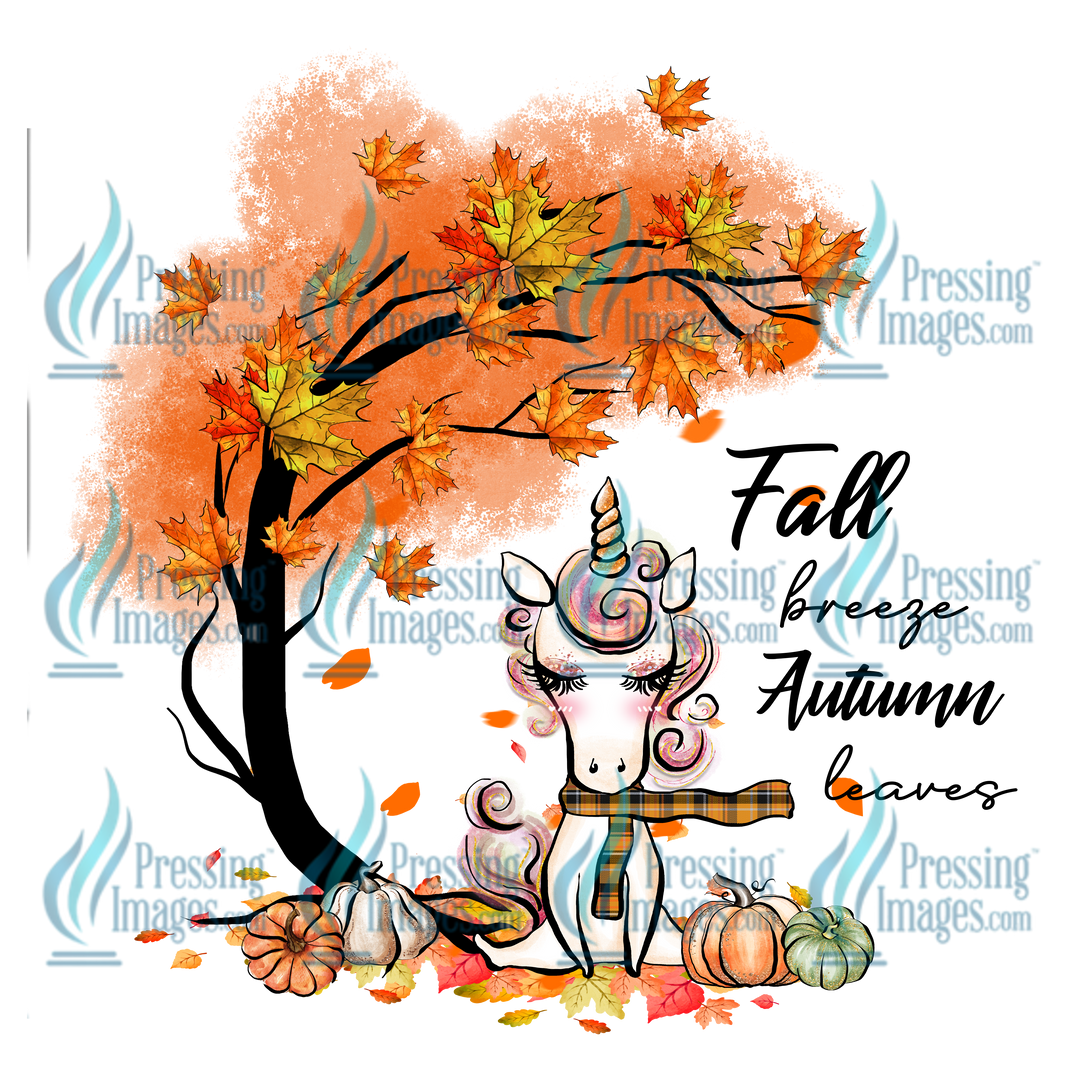 Decal: 1019 Fall Breeze Autumn Leaves
