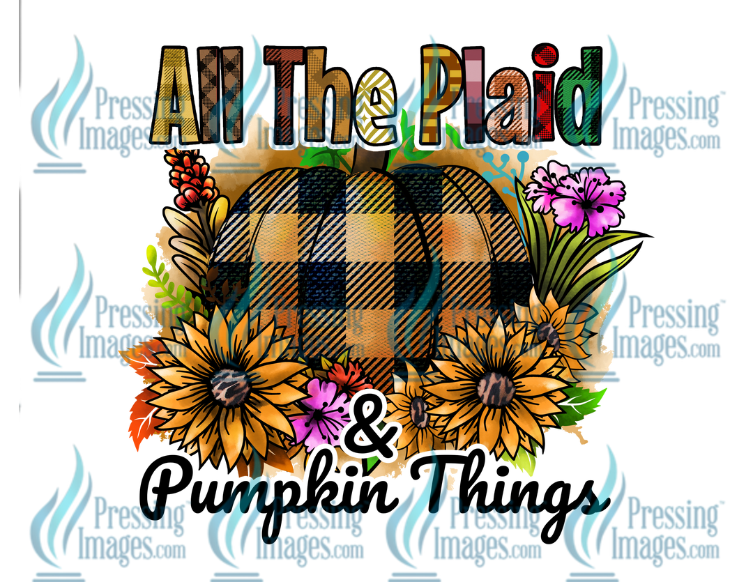 Decal: 1015 All The Plaid And Pumpkin Things
