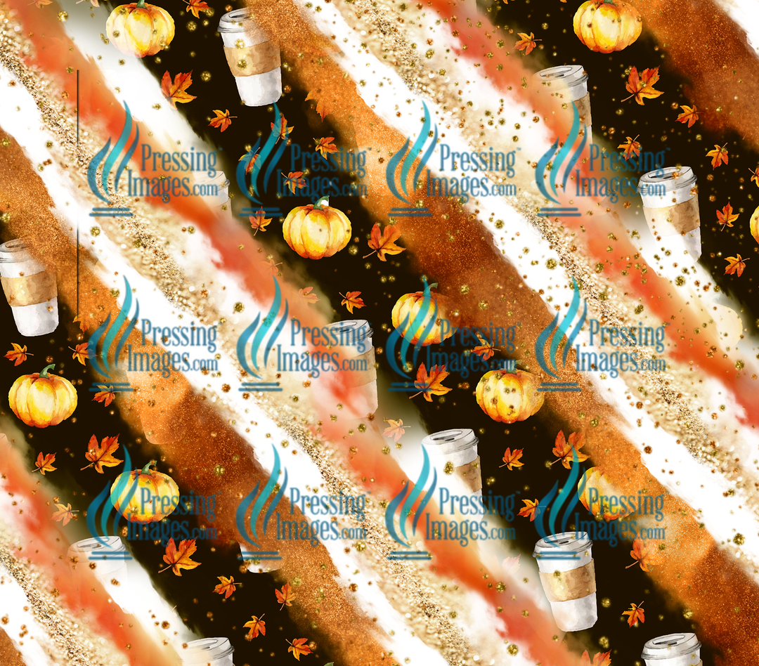 3090 Autumn Pumpkin Late Tumbler Wrap