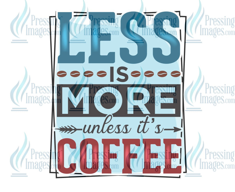 Decal: less is more unless it’s coffee