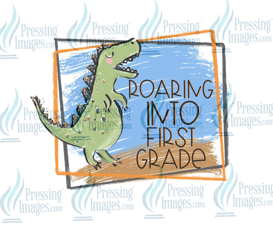 Decal: Roaring into 1st grade