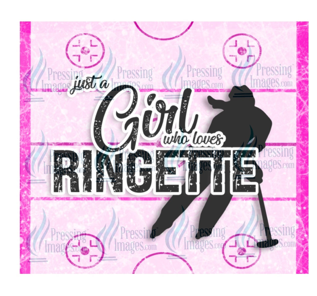 4035 Just a girl who loves ringette pink