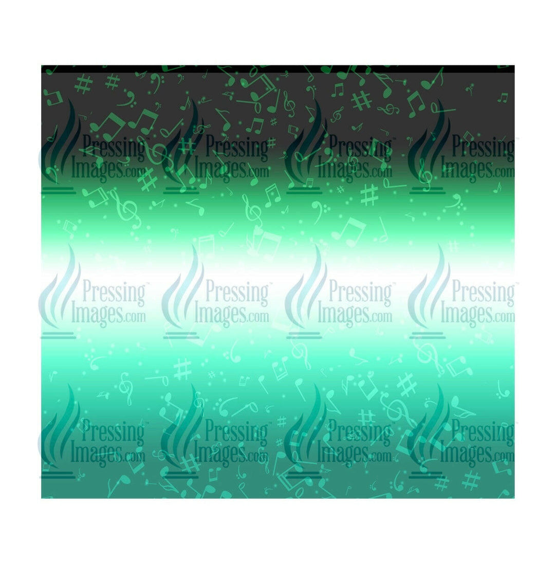 4080 Green music notes.