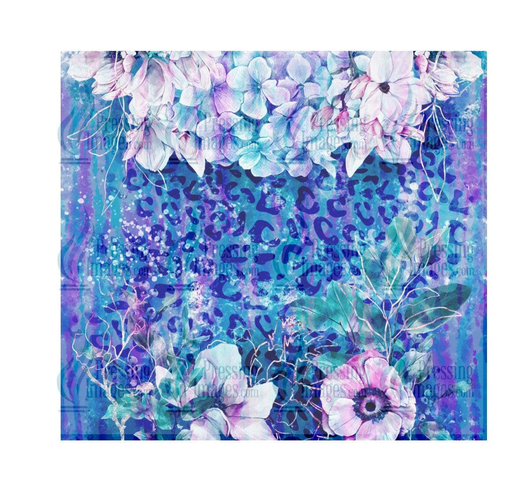 4028 blue with flowers.