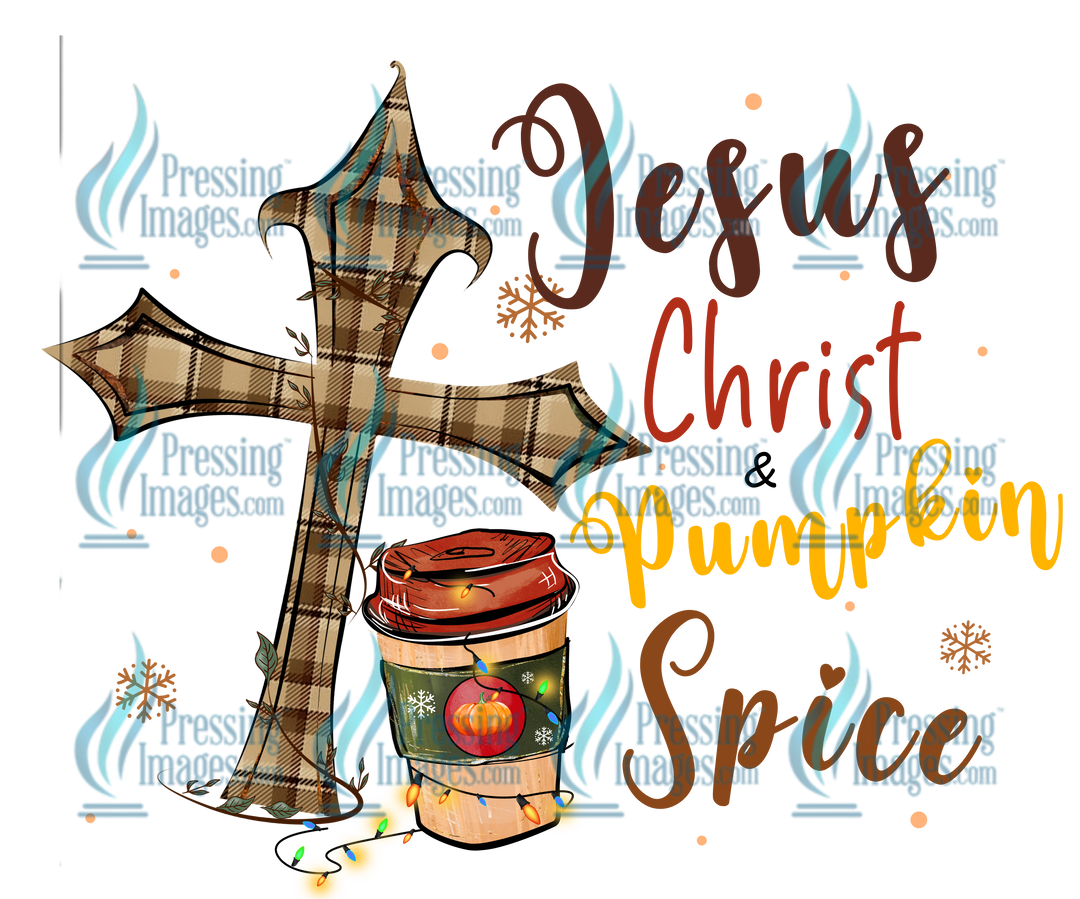 Decal: 1303 Jesus Christ And Pumpkin