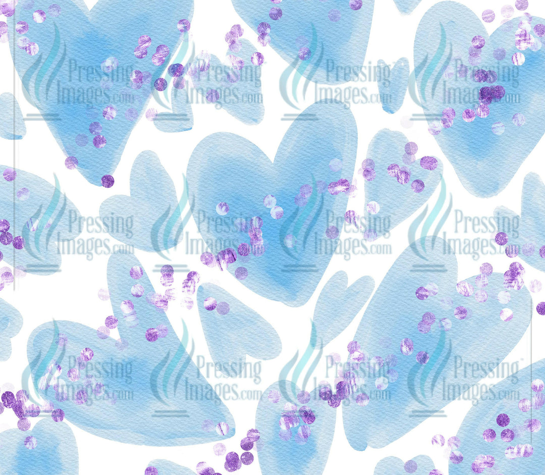 6060 Heart Watercolor Tumbler Wrap.
