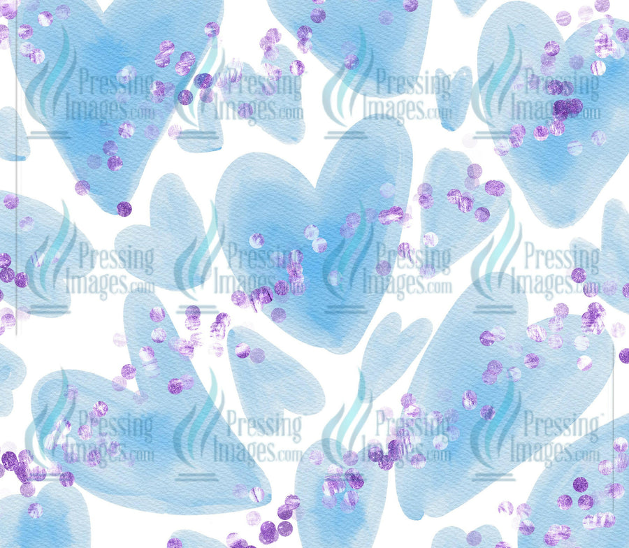 6060 Heart Watercolor Tumbler Wrap.