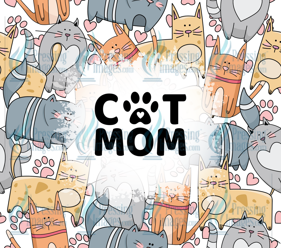 5319 Cat Mom Tumbler Wrap