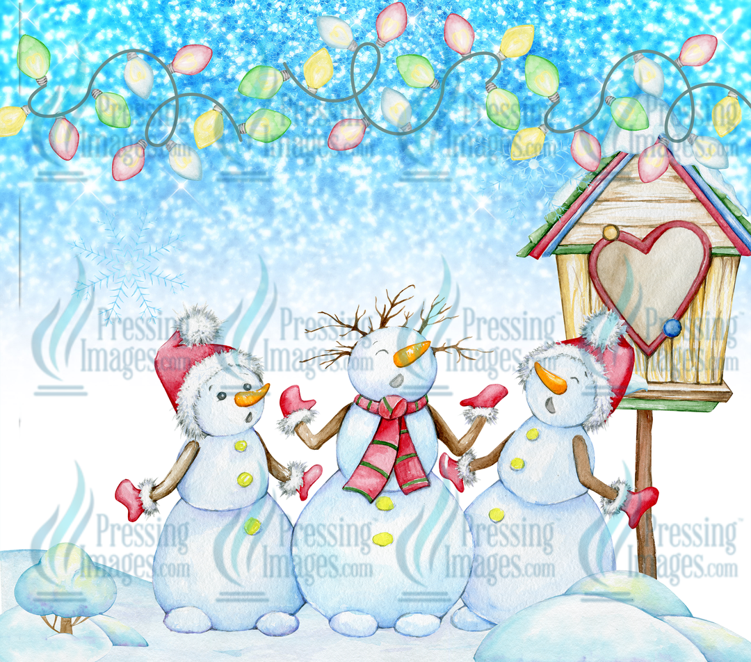1204 Christmas Snowman Wrap