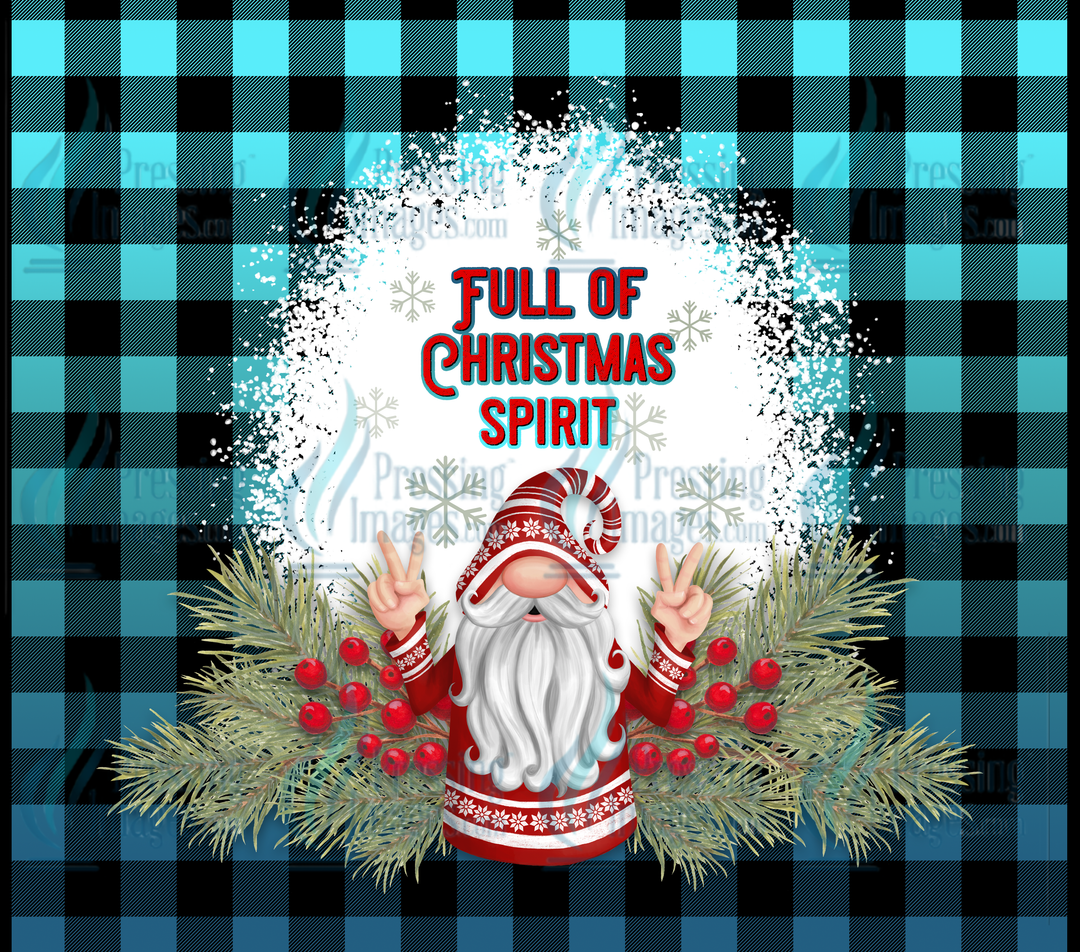 5357 Christmas Spirit Tumbler Wrap