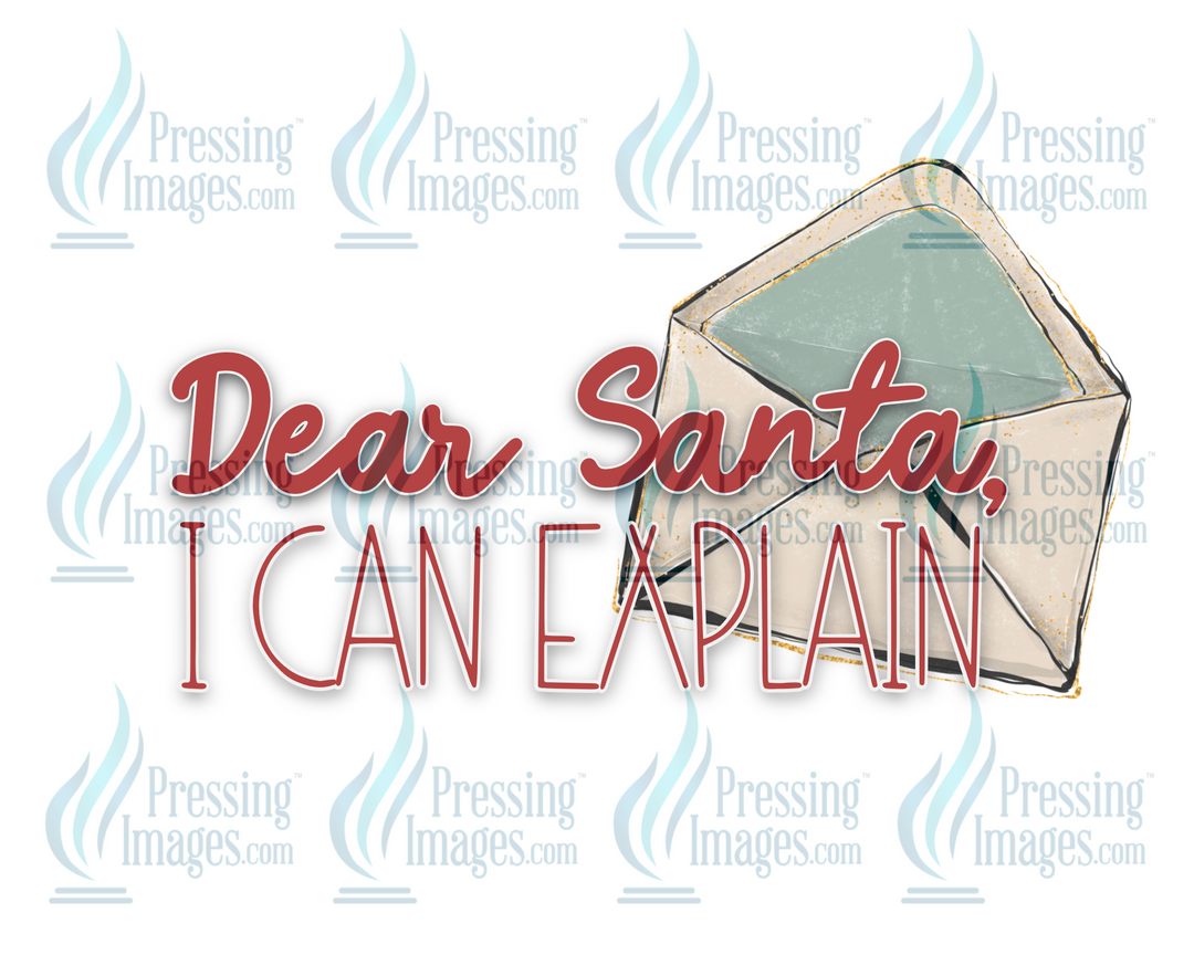Decal: 1501 Dear Santa I Can Explain