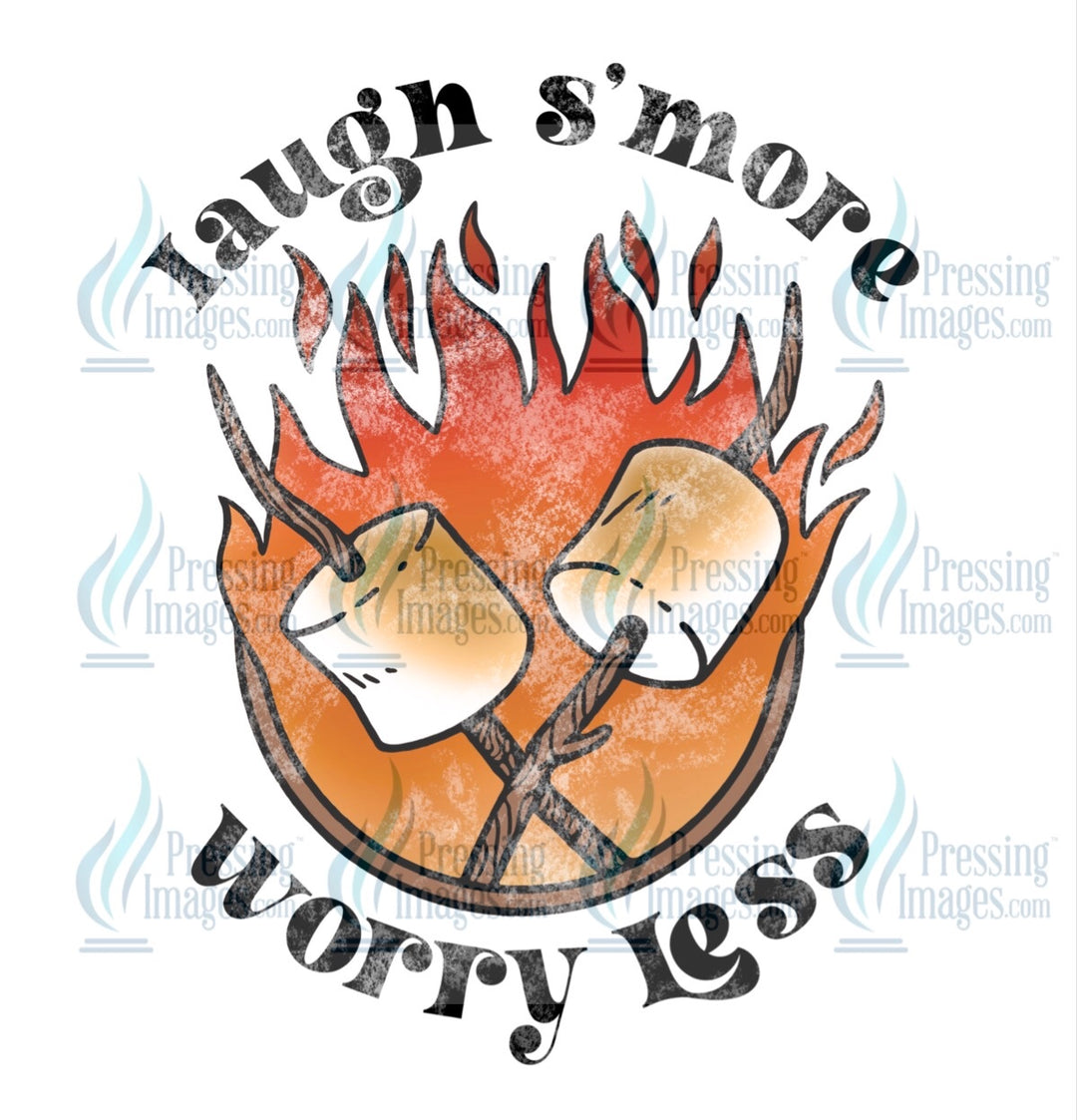 Decal: 4019 Laugh s’more worry less