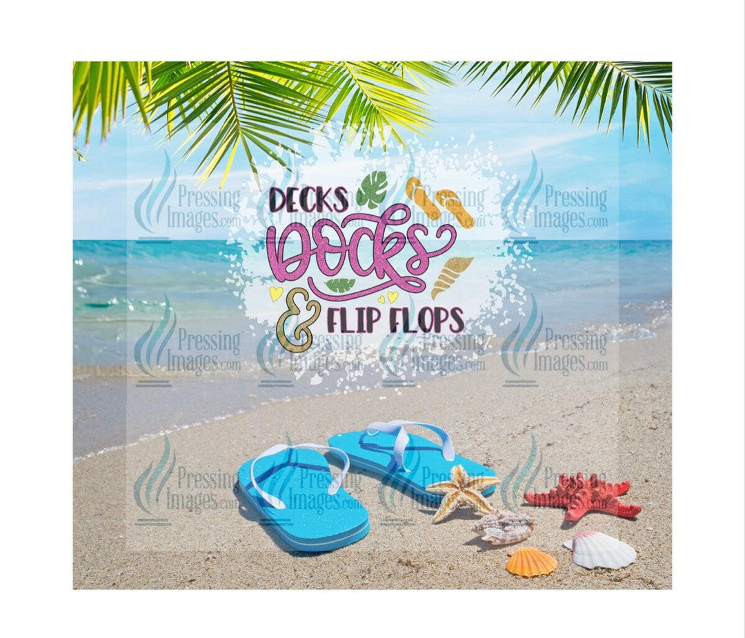 4456 deck docks and flip flops.