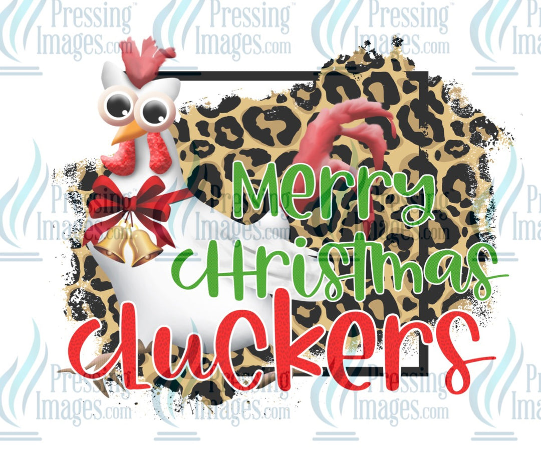 Decal: 461 Merry Christmas cluckers