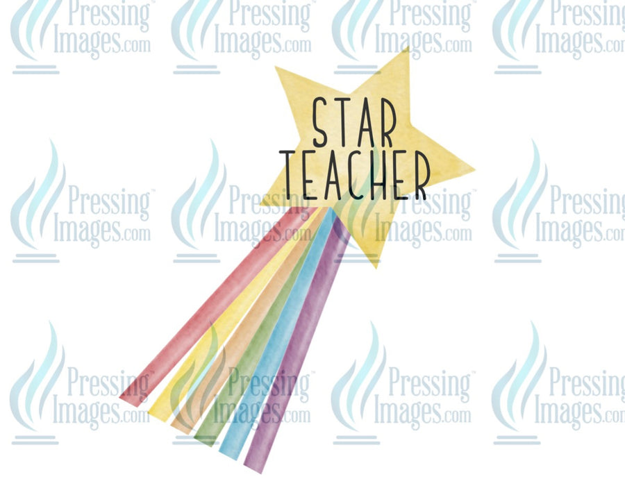 Decal: Star teacher