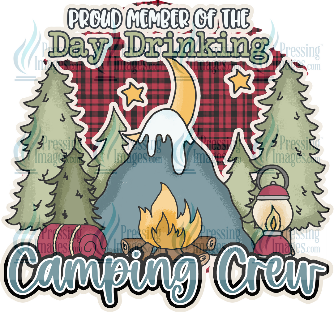 Decal: 1915 Day Drinking Camping Crew