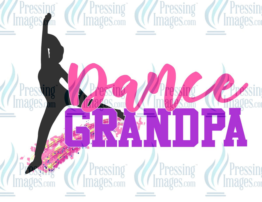 Decal: Dance grandpa pink