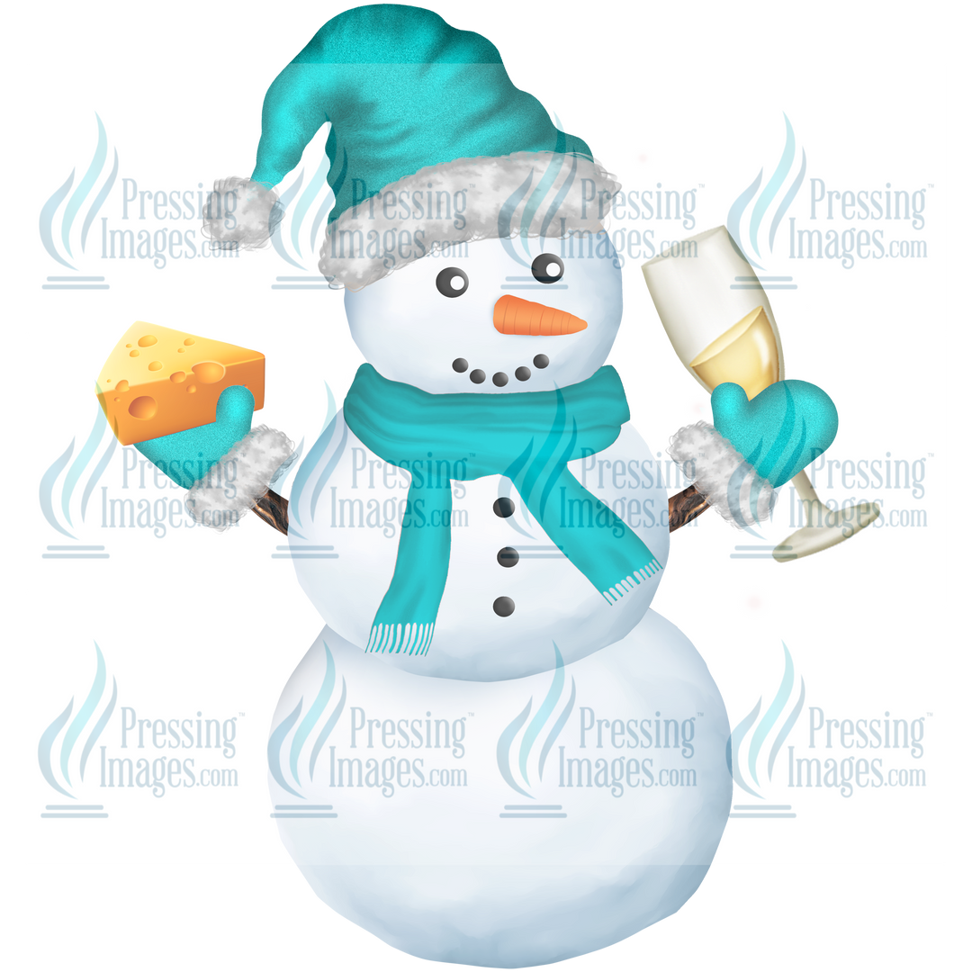 Decal: 1538 Snowman Champagne