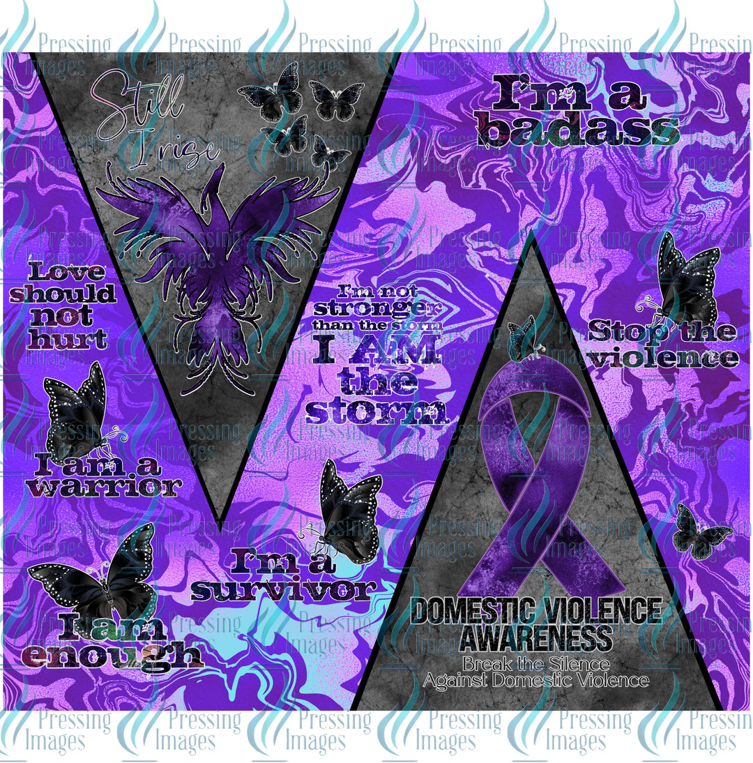 Domestic Violence Awareness Wrap exclusive to Pressing Images