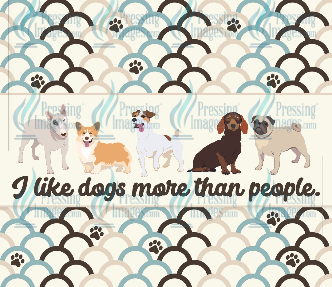 6079 Dogs More Than People Tumbler Wrap