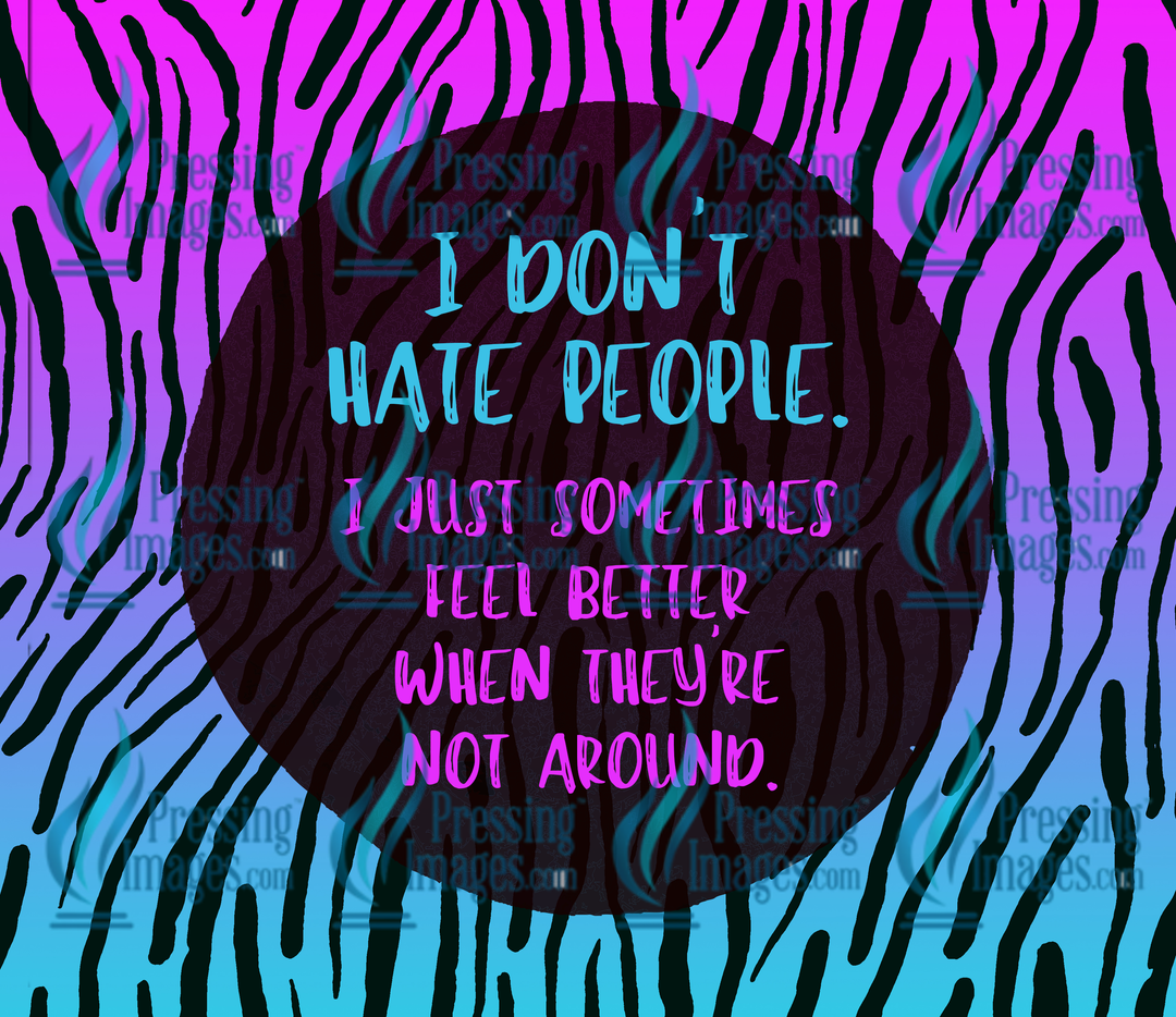 5056 Dont Hate People Tumbler Wrap