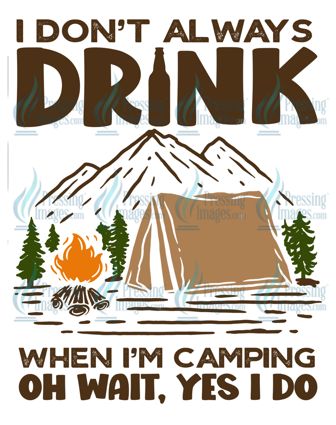 Decal: 1445 Drink When Camping
