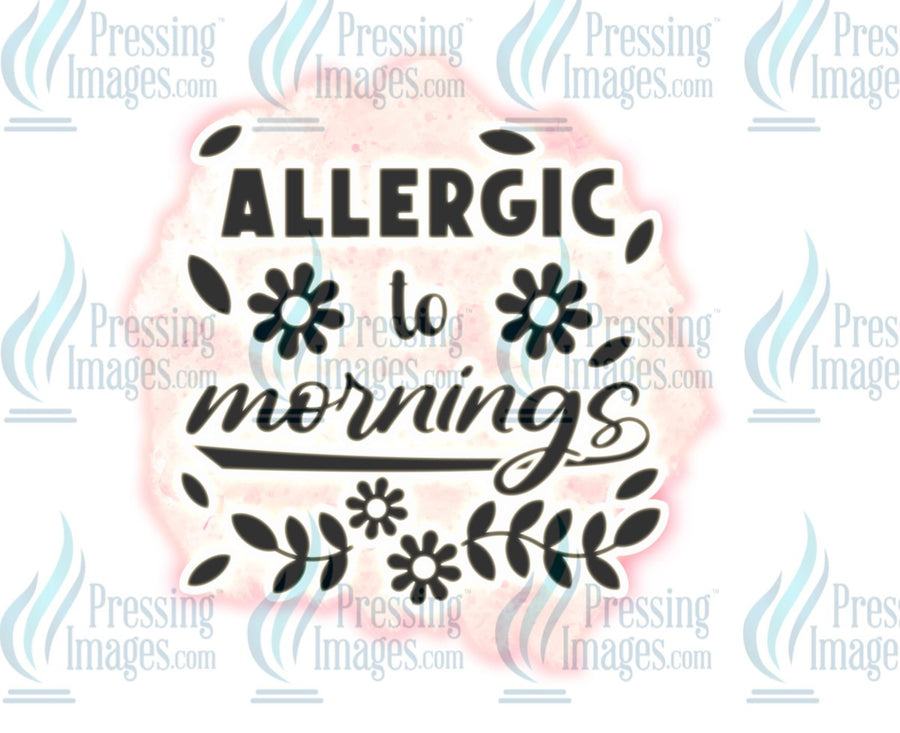 Decal: Allergic to mornings