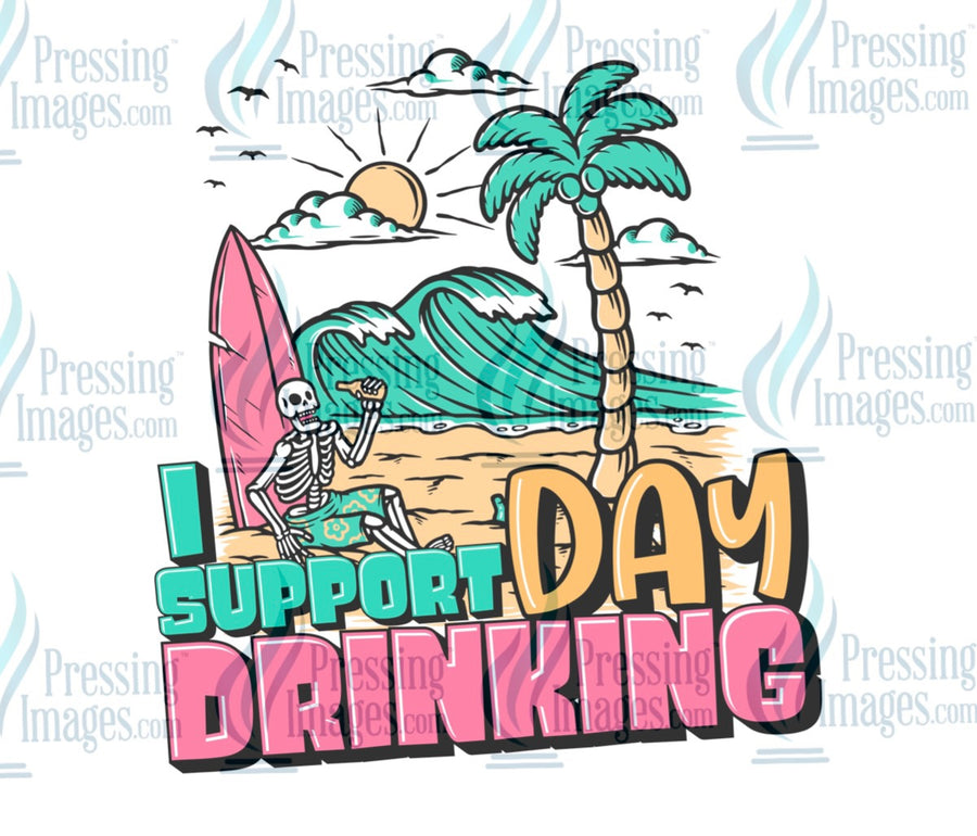 Decal: I support day drinking