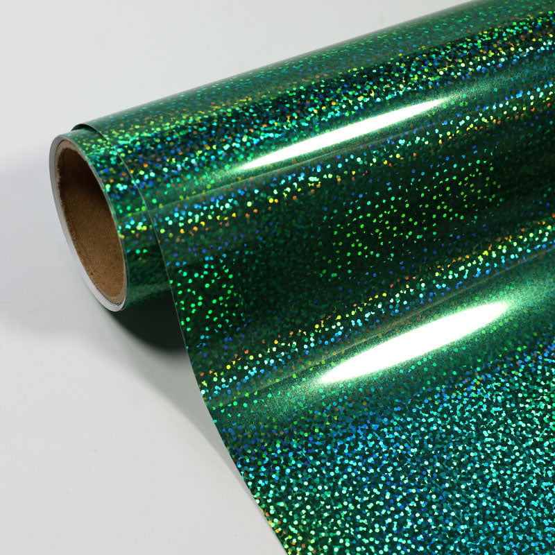 Emerald Sparkle Holographic Vinyl