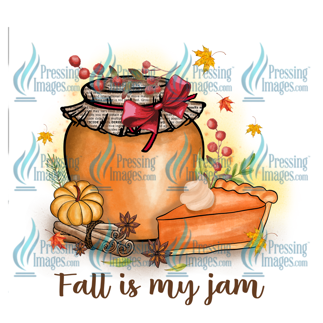 Decal: 1085 Fall Is My Jam Sublimation
