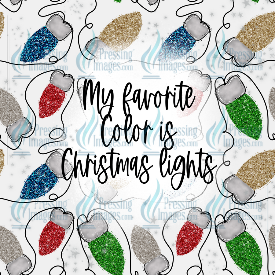 5430 Favorite color is Christmas lights Tumbler Wrap.