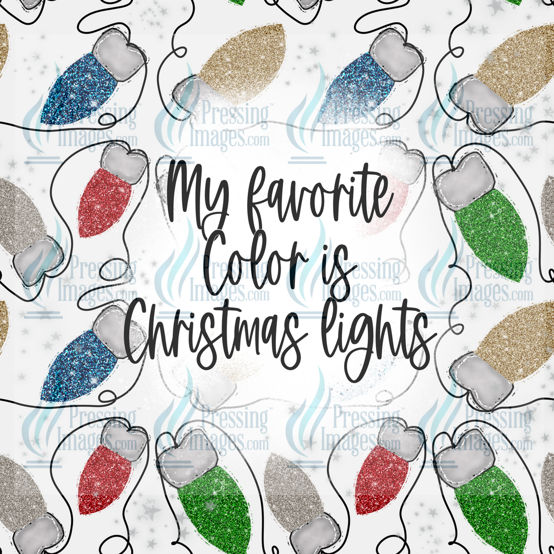 Decal: 1595 Favorite color is Christmas lights wrap