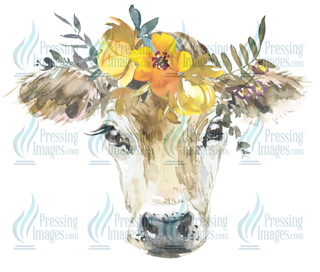 Decal: 1941 Floral Cow