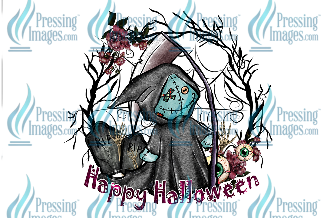 Decal: 1112 Happy Halloween Sublimation